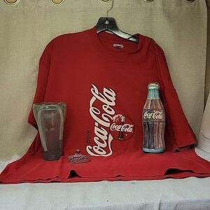 COPY - Coca Cola Bundle..shirt, Plastic Glass, Candy Tin, Opener.